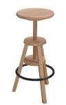 The stool in solid beech