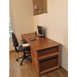 Grand meuble bureau 5 tiroirs télétravail