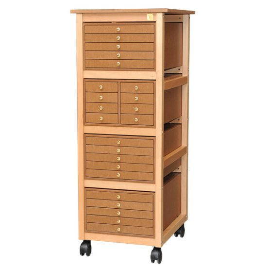 Auboi storage column with 23 drawers