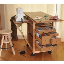Small sewing workshop furniture cutting table 7 drawers