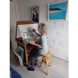 Auboi Easel Yvette Strasbourg palette