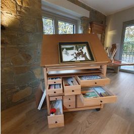 Gouache workshop furniture Wanze Belgium