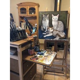 Easel with drawers Tuixent Espagne