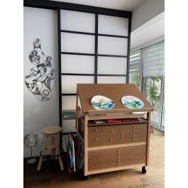 furniture japanese painting elisabeth paris