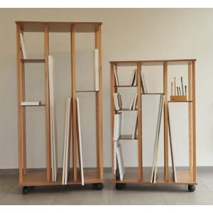 154 cm Art storage system with 3 shelves