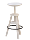 The stool in solid beech