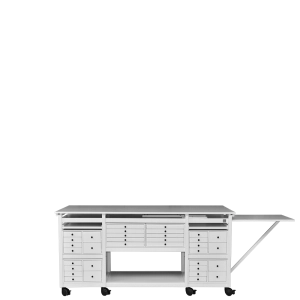 The white Patchwork Workshop Table XL