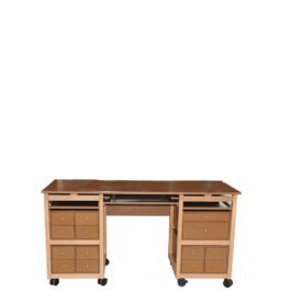 front view of sewing workshop table xl ergonomic cutting and sewing table