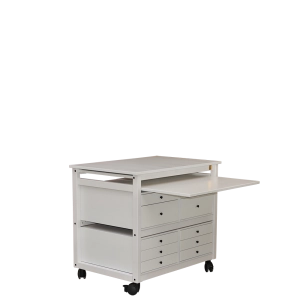 The white wooden desk M