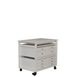 The white wooden desk M