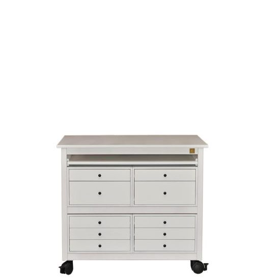 Beau Bureau bois blanc fonctionnel