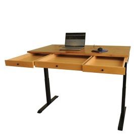 Bureau assis-debout avec tiroirs