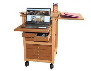 Small desk 9 drawers buttons laptop filing cabinet auboi