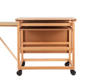 Sewing workshop furniture structure M with side tray