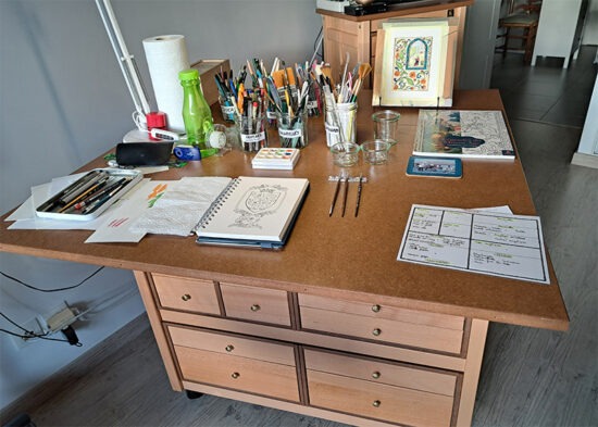 Studio unit and drawer la Baule Escoublac open tray