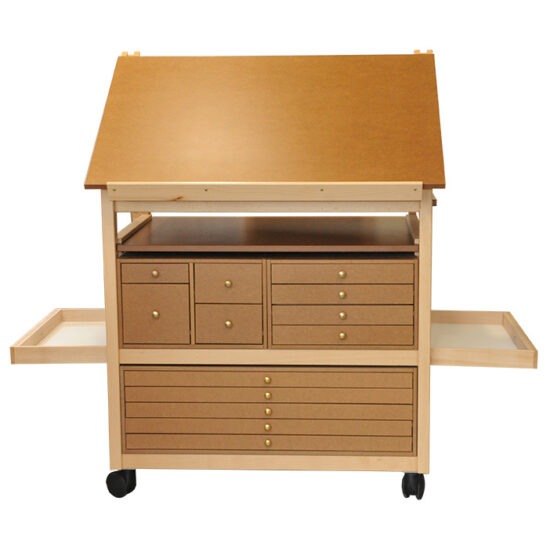 Auboi art studio furniture with 2 open side drawers