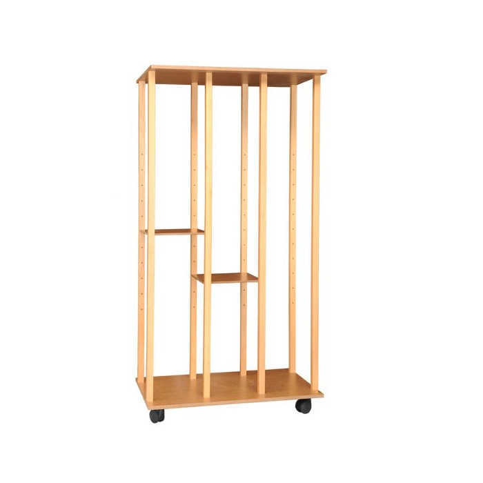 Art storage system for canvases and paintings, storage height 186 cm, 2 shelves (100x67x200)