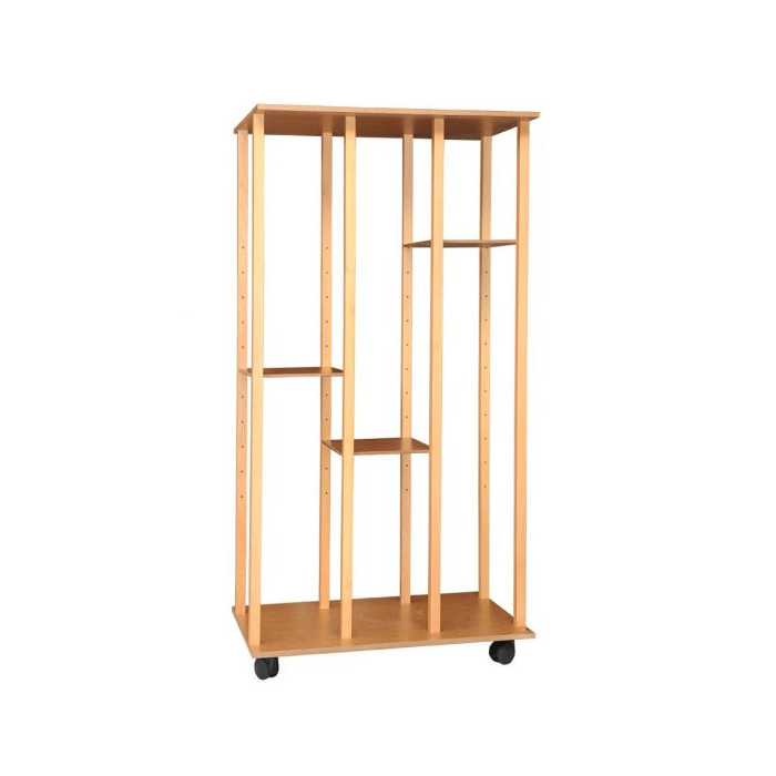 Art storage system for canvases and paintings, storage height 186 cm, 3 shelves (100x67x200)