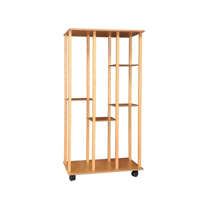Art storage system for canvases and paintings, storage height 186 cm, 4 shelves (100x67x200)