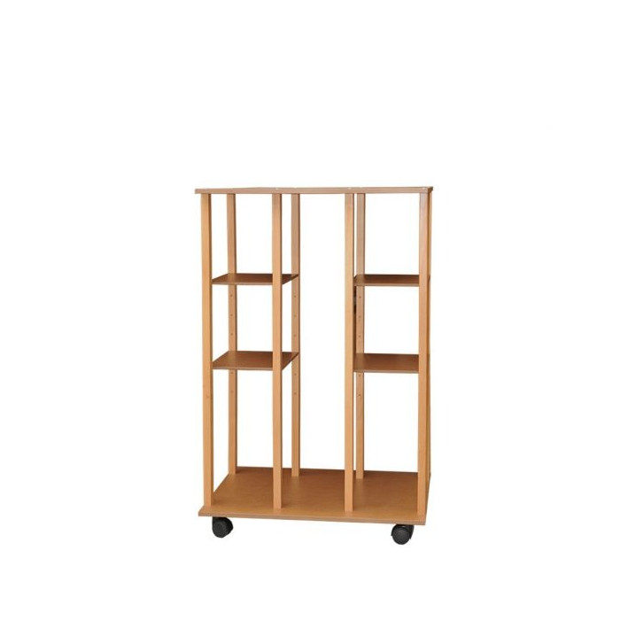 Art storage system for canvases and paintings, storage height 140 cm, 4 shelves (100x67x154)