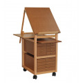 Easel with Drawers Height 95cm with drawers modules n°9 and 2